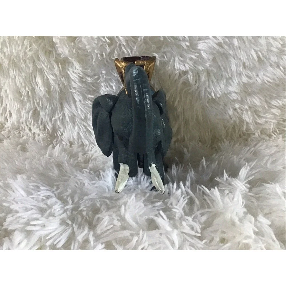 Vintage Cast Iron Circus Elephant Mechanical Coin Bank Working Toy Collectible